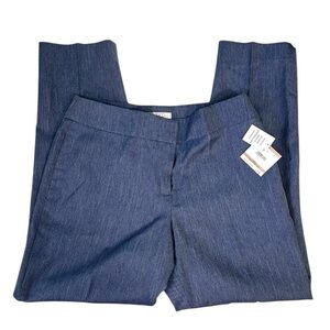 Kasper Straight Leg Trouser Pants Blue Anchor Size 12